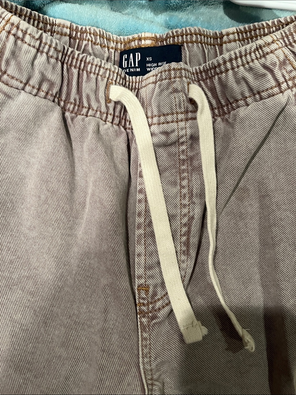 Gap pull on wide leg jeans